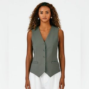 Tibi Tropical Wool Vest